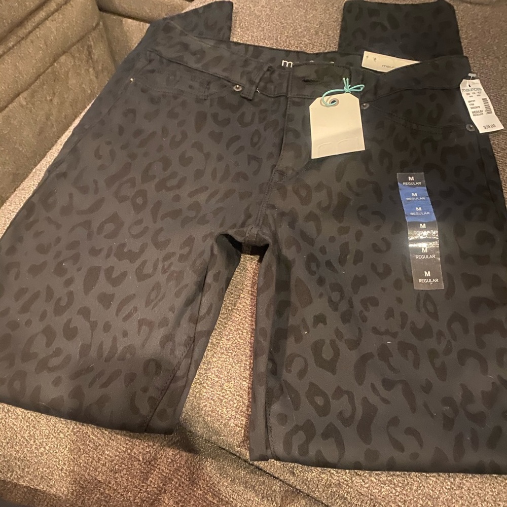 Leopard print jeggings